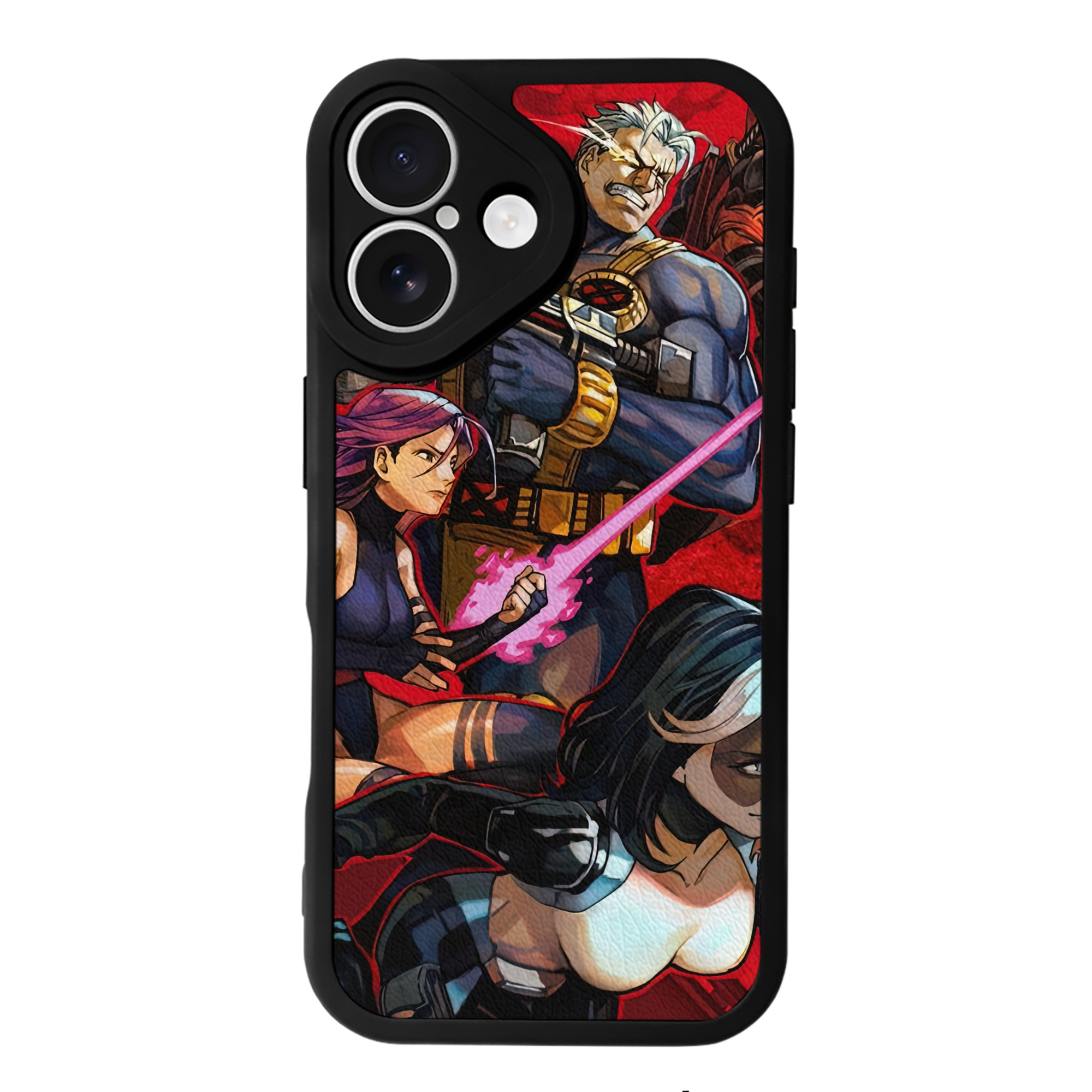 （画像用） Deadpool デッドプール 【iPhone 16シリーズ対応】シリコンスマホケース（レザー調） 材質：シリコン